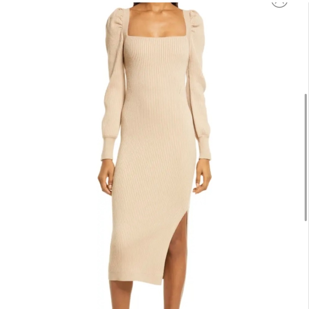 Charles Henry Midi Sweater Dress